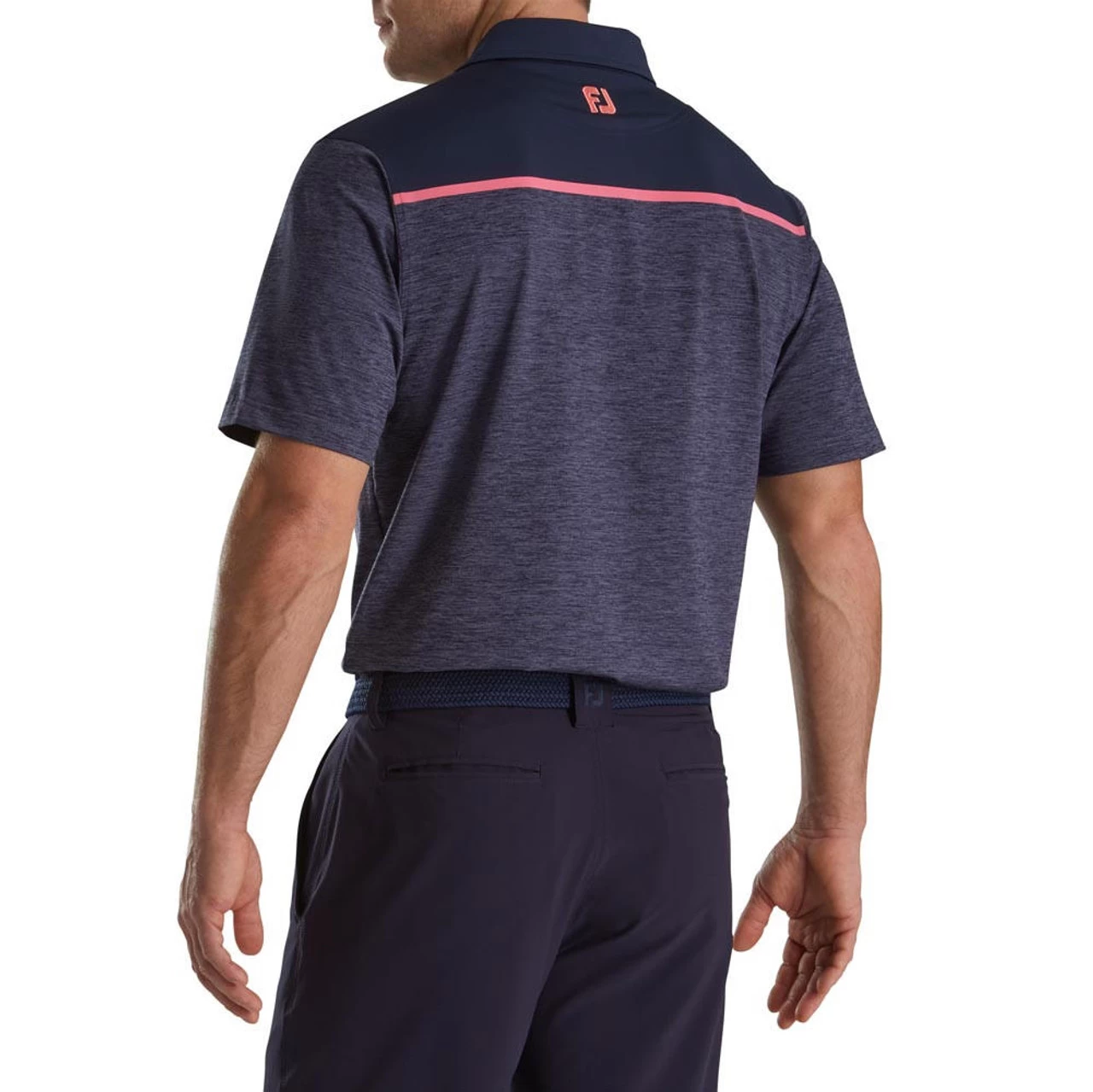 FootJoy Spacedye Block Lisle Self Collar Polo 4 FootJoy Spacedye Block Lisle Self Collar Polo - Image 2