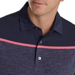 FootJoy Spacedye Block Lisle Self Collar Polo 8 FootJoy Spacedye Block Lisle Self Collar Polo -Golf Club footjoy spacedye block lisle self collar polo navy 03 25483.1673901588