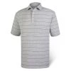 FootJoy Spun Poly Stripe Polo - Self Collar - Closeout -Golf Club footjoy spun poly stripe polo self collar heather grey 01 19316.1632420088