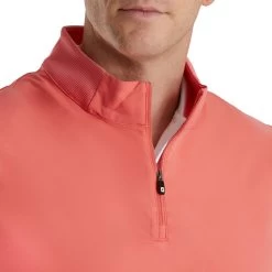 FootJoy Stretch Woven Vest With Knit Accents -Golf Club footjoy stetch woven vest with knit accents coral 03 65409.1673905020