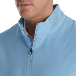 FootJoy Stretch Woven Vest With Knit Accents -Golf Club footjoy stetch woven vest with knit accents dusk blue 03 37625.1673902006