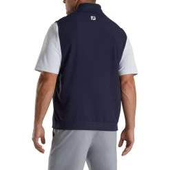 FootJoy Stretch Woven Vest With Knit Accents -Golf Club footjoy stetch woven vest with knit accents navy 02 24814.1673901543