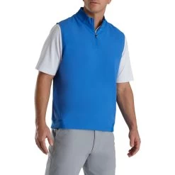 FootJoy Stretch Woven Vest With Knit Accents -Golf Club footjoy stetch woven vest with knit accents royal 01 24055.1673901376