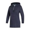 FootJoy Women's 3/4 Sleeve Pinstripe Hoodie -Golf Club footjoy womens 3 4 sleeve pinstripe hoodie navy 01 83830.1633109315