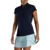 FootJoy Women's Cap Sleeve Tonal Stripe Polo -Golf Club footjoy womens cap sleeve tonal stripe polo navy 01 42955.1673900121
