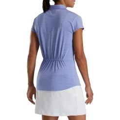 FootJoy Women's Cap Sleeve Tonal Stripe Polo 15 FootJoy Women's Cap Sleeve Tonal Stripe Polo -Golf Club footjoy womens cap sleeve tonal stripe polo violet 02 81407.1673907046