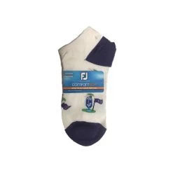 FootJoy Women's ComfortSof Low Cut 19th Hole Print Fashion Sock -Golf Club footjoy womens comfortsof low cut 19th hole print fashion sock purple 01 25634.1671653297