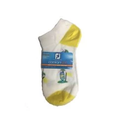FootJoy Women's ComfortSof Low Cut 19th Hole Print Fashion Sock -Golf Club footjoy womens comfortsof low cut 19th hole print fashion sock yellow 01 36011.1671653297