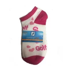 FootJoy Women's ComfortSof Low Cut Heart Print Fashion Sock 11 FootJoy Women's ComfortSof Low Cut Heart Print Fashion Sock -Golf Club footjoy womens comfortsof low cut heart print fashion sock white pink 01 28340.1671656279