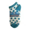 FootJoy Women's ComfortSof Low Cut Polka Dot Print Fashion Sock -Golf Club footjoy womens comfortsof low cut polka dot print fashion sock white light blue 01 76800.1671654816