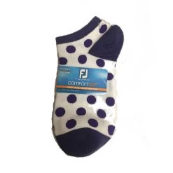 FootJoy Women's ComfortSof Low Cut Polka Dot Print Fashion Sock 12 FootJoy Women's ComfortSof Low Cut Polka Dot Print Fashion Sock -Golf Club footjoy womens comfortsof low cut polka dot print fashion sock white purple 01 77250.1671654816