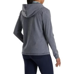 FootJoy Women's Full-Zip Hoodie -Golf Club footjoy womens full zip hoodie navy heather 03 94473.1676593617