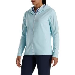 FootJoy Women's Full-Zip Hoodie -Golf Club footjoy womens full zip hoodie sky heather 02 88199.1676589042