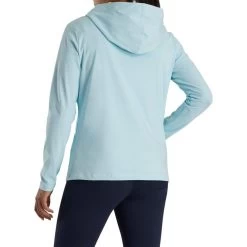 FootJoy Women's Full-Zip Hoodie -Golf Club footjoy womens full zip hoodie sky heather 03 32721.1676597454