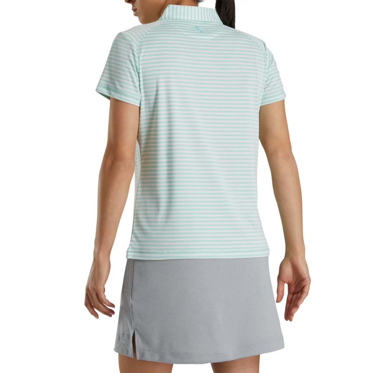 FootJoy Women's Heather Stripe Polo 5 FootJoy Women's Heather Stripe Polo - Image 3