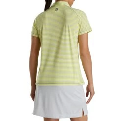 FootJoy Women's Heather Stripe Polo 29 FootJoy Women's Heather Stripe Polo -Golf Club footjoy womens heather stripe polo citrus 03 97080.1631901194