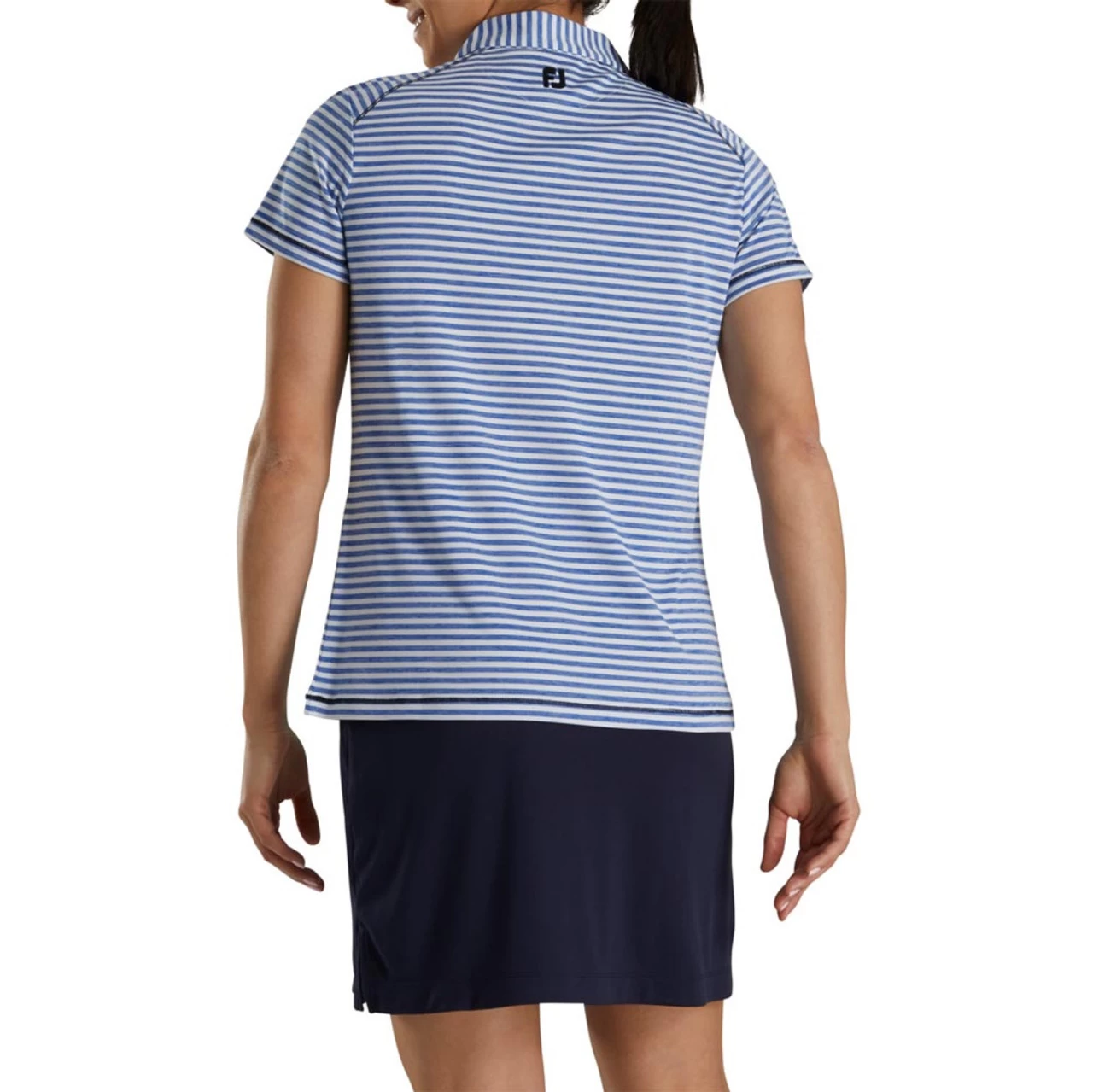 FootJoy Women's Heather Stripe Polo 10 FootJoy Women's Heather Stripe Polo - Image 8