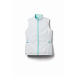 FootJoy Women's Insulated Reversible Vest 8 FootJoy Women's Insulated Reversible Vest -Golf Club footjoy womens insulated reversible vest white aquamarine 01 43308.1633109904