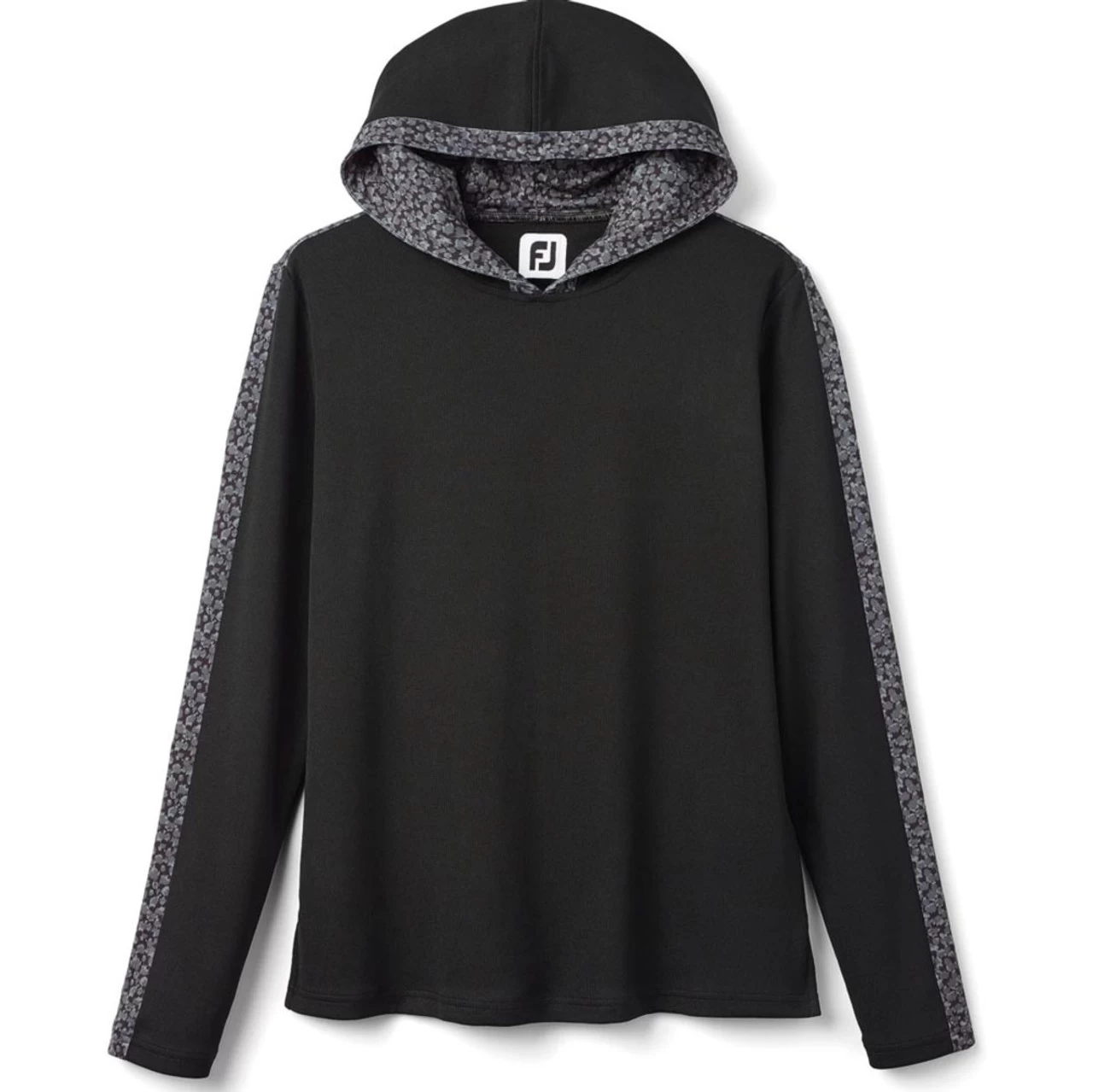 FootJoy Women's Lightweight Mesh Knit Spot Print Trim Hoodie