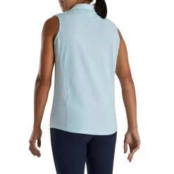 FootJoy Women's Open Placket Sleeveless Polo -Golf Club footjoy womens open placket sleeveless polo sky 03 88741.1673285373