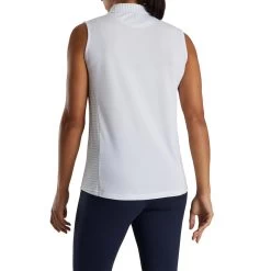 FootJoy Women's Open Placket Sleeveless Polo -Golf Club footjoy womens open placket sleeveless polo white 03 92749.1673285373