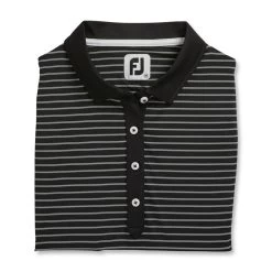FootJoy Women's Sleeveless Pinstripe Polo -Golf Club footjoy womens sleeveless pinstripe polo black 05 04733.1633122943