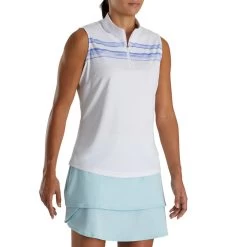 FootJoy Women's Watercolor Block Sleeveless Polo 28 FootJoy Women's Watercolor Block Sleeveless Polo -Golf Club footjoy womens watercolor block sleeveless polo white violet 02 63811.1676586341