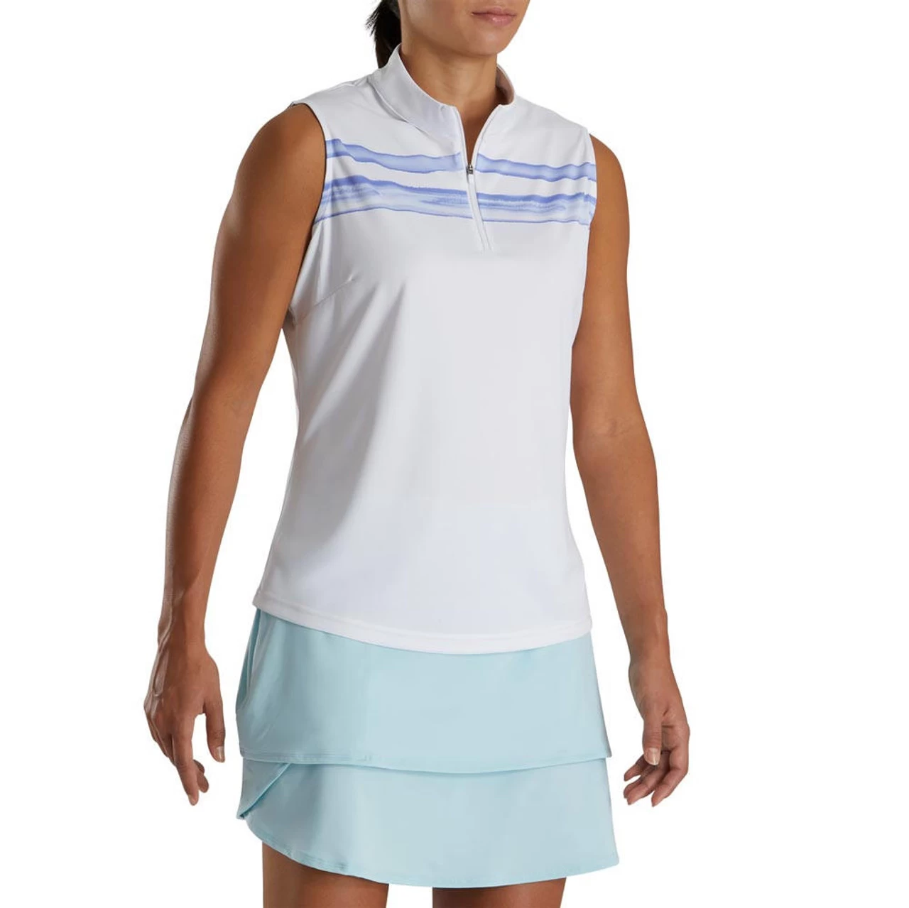 FootJoy Women's Watercolor Block Sleeveless Polo 13 FootJoy Women's Watercolor Block Sleeveless Polo - Image 11