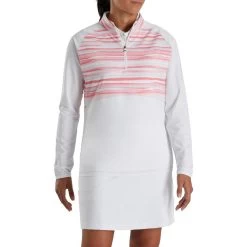 FootJoy Women's Watercolor Half-Zip Mid-Layer 28 FootJoy Women's Watercolor Half-Zip Mid-Layer -Golf Club footjoy womens watercolor half zip mid layer white 02 75951.1676580016