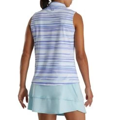 FootJoy Women's Watercolor Sleeveless Polo -Golf Club footjoy womens watercolor sleeveless polo violet 02 64912.1673900314
