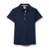 FootJoy Women's Watercolor Trim Polo -Golf Club footjoy womens watercolor trim polo navy 01 18444.1676589205