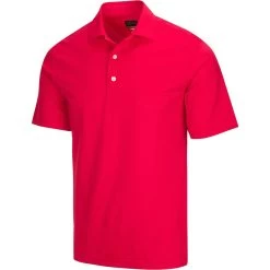 Greg Norman Freedom Micro Pique Polo -Golf Club greg norman freedom micro pique polo british red 01 79519.1638564523