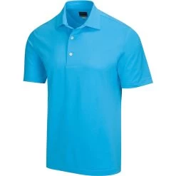 Greg Norman Freedom Micro Pique Polo -Golf Club greg norman freedom micro pique polo riviera blue 01 81551.1638564524