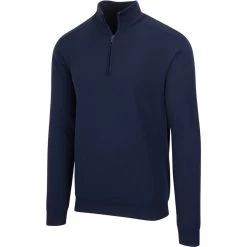 Greg Norman Performance Blend Lined 1/4 Zip Wind Sweater