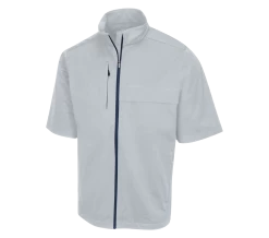 Greg Norman Weatherknit Short Sleeve Full-Zip Jacket -Golf Club greg norman weatherknit short sleeve full zip jacket shark grey 01 50477.1642695382