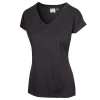 Greg Norman Women's Annie V-Neck 2 Greg Norman Women's Annie V-Neck -Golf Club greg norman womens annie v neck black heather 01 31493.1638461516