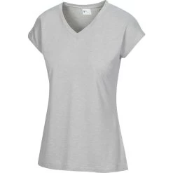 Greg Norman Women's Annie V-Neck -Golf Club greg norman womens annie v neck dolphin heather 01 80687.1671482455