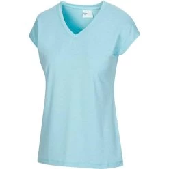 Greg Norman Women's Annie V-Neck -Golf Club greg norman womens annie v neck pure aqua heather 01 33615.1671482446