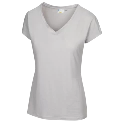 Greg Norman Women's Annie V-Neck -Golf Club greg norman womens annie v neck shark grey heather 01 16090.1638461899