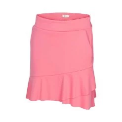 Greg Norman Women's Crossover Flounce Pull-On Skort -Golf Club greg norman womens crossover flounce pull on skort coral guava 01 45117.1644351740