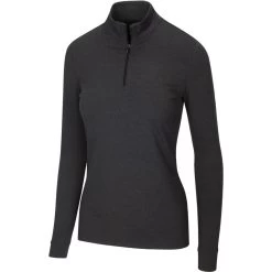 Greg Norman Women's Peached Heather 1/4 Zip -Golf Club greg norman womens peached heather 1 4 zip black heather 01 62800.1633111170