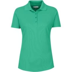 Greg Norman Women's Short Sleeve Protek Micro Pique Polo -Golf Club greg norman womens short sleeve protek micro pique polo jade 01 30969.1633464080
