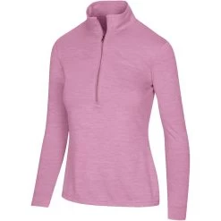 Greg Norman Women's Utility 1/2 Zip Mock -Golf Club greg norman womens utility 1 2 zip mock primrose heather 01 24380.1671482601