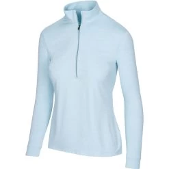 Greg Norman Women's Utility 1/2 Zip Mock -Golf Club greg norman womens utility 1 2 zip mock pure aqua heather 01 13449.1671482575