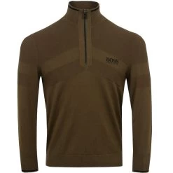 Hugo Boss Zeci 1/2 Zip Sweater -Golf Club hugo boss zeci 1 2 zip sweater dark green 01 80539.1636975287