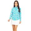 Franny Print Long Sleeve Mock Neck 2 Franny Print Long Sleeve Mock Neck -Golf Club ibkul franny print long sleeve mock neck turquoise multi 01 19994.1676595492