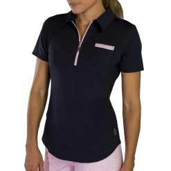 Grosgrain Pocket Polo - Midnight