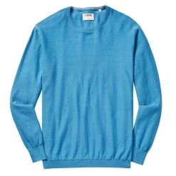 Cotton Cashmere Crew Sweater -Golf Club linksoul cotton cashmere crew sweater abalone heather 01 83402.1632855242