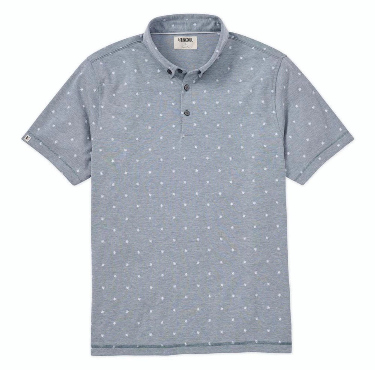 Micro Fern Print Oxford Polo 3 Micro Fern Print Oxford Polo