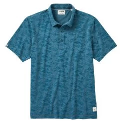 Seaweed Print Anza Polo
